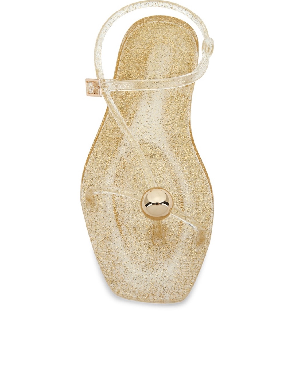 Loeffler Randall Dana Strappy Jelly Sandal in Champagne Sz 7